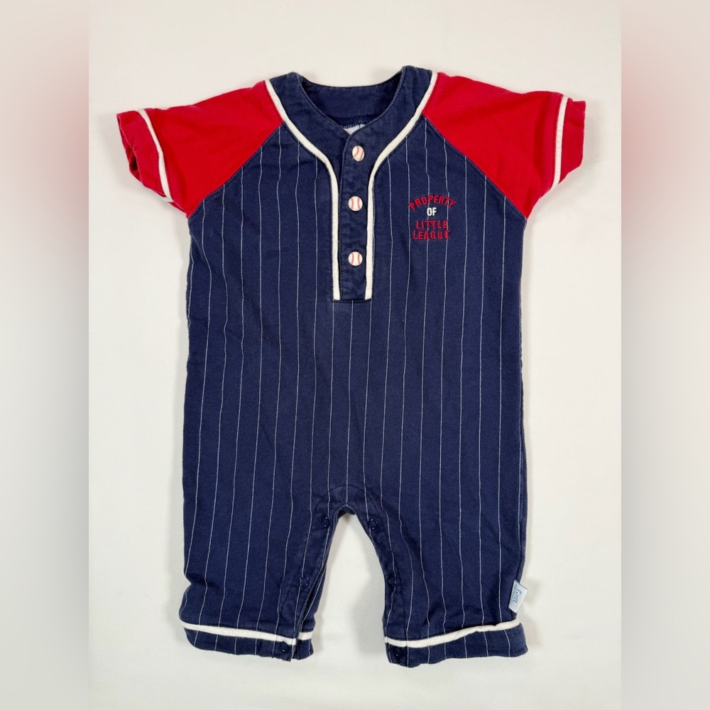 VINTAGE‎ FIRST MOMENTS Early 2000s Little League Baseball Romper Baby Boys 3–6M